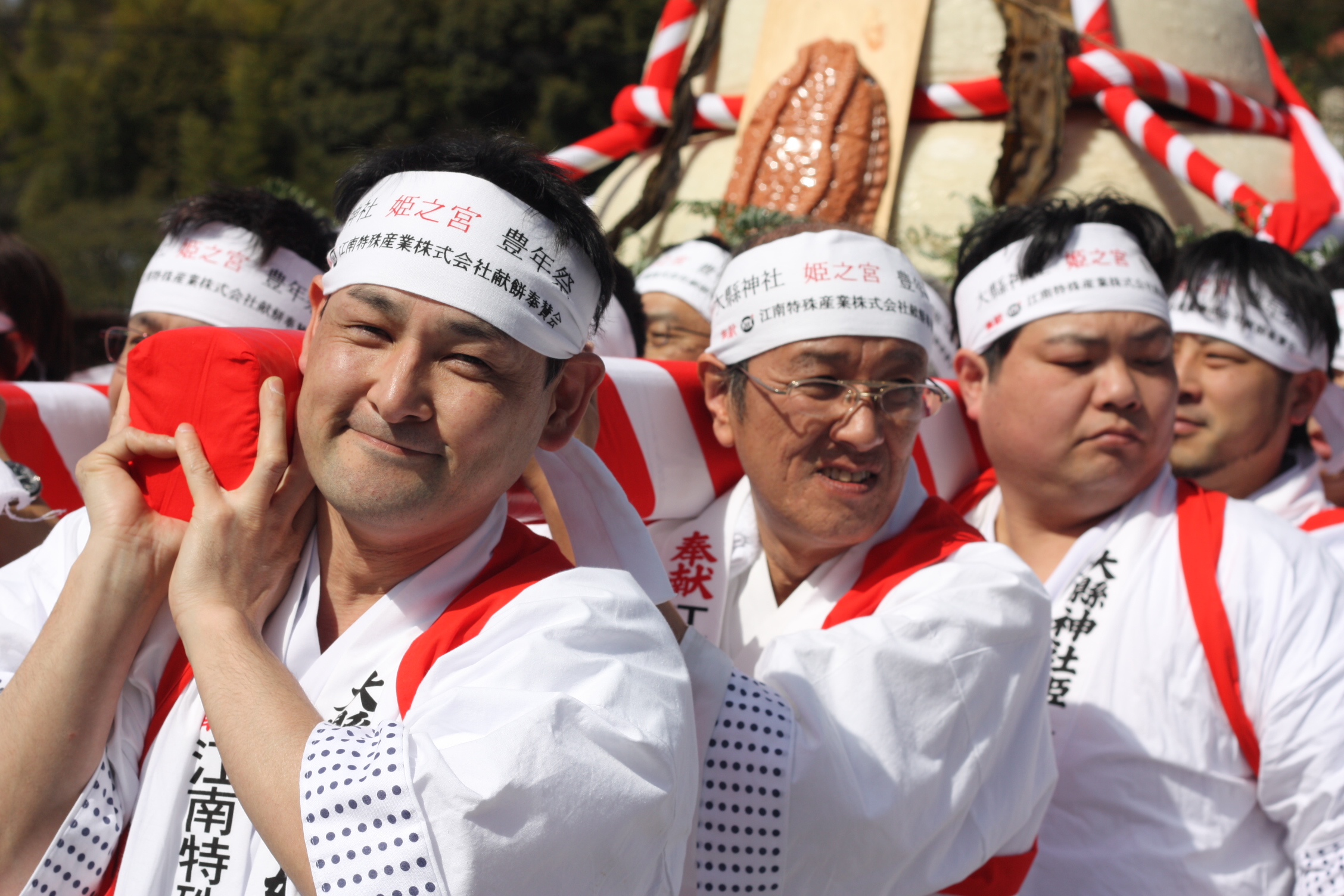 Fertility festivals - Carrying a labia on a palanquin